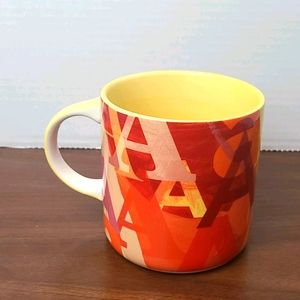 Anthropologie letter 'A' Lottie initial letter monogram mug